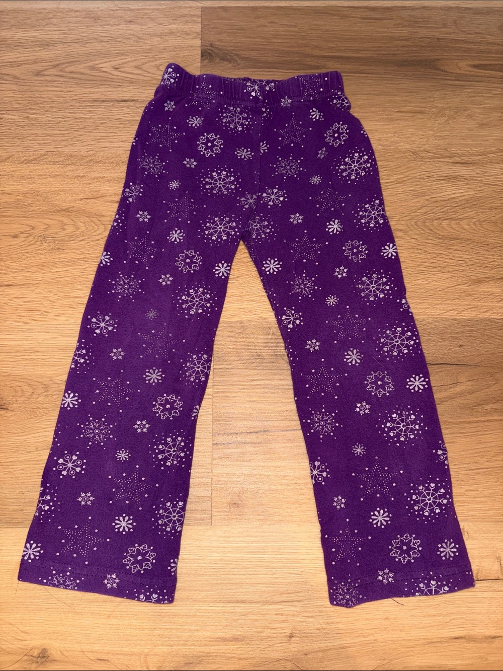 ❄️ Kids Purple Snowflake Pants 3T Healthtex Silver Sparkle